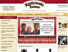 Tablet Screenshot of kozlowskifarms.com